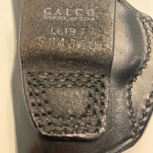Galco Black Leather Holster OWB for a Kel Tek P32